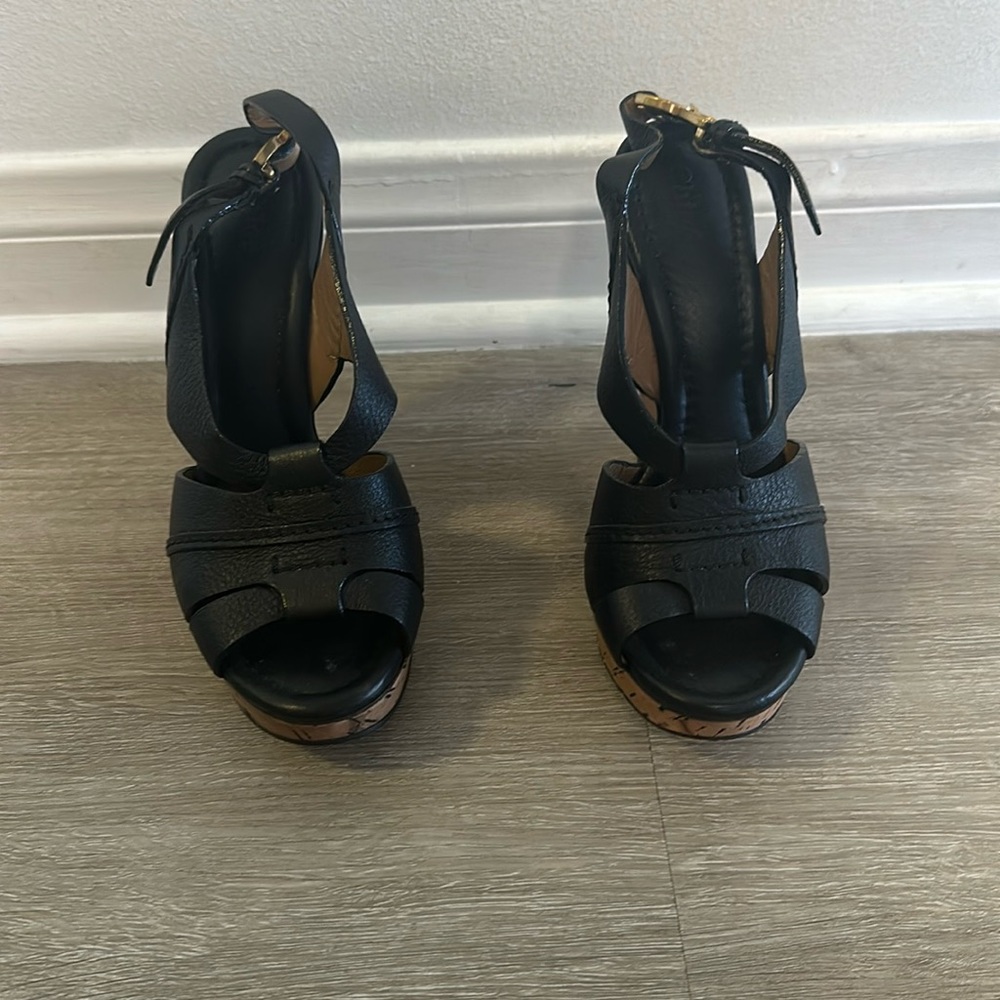 Super cute Chloe cork heels
